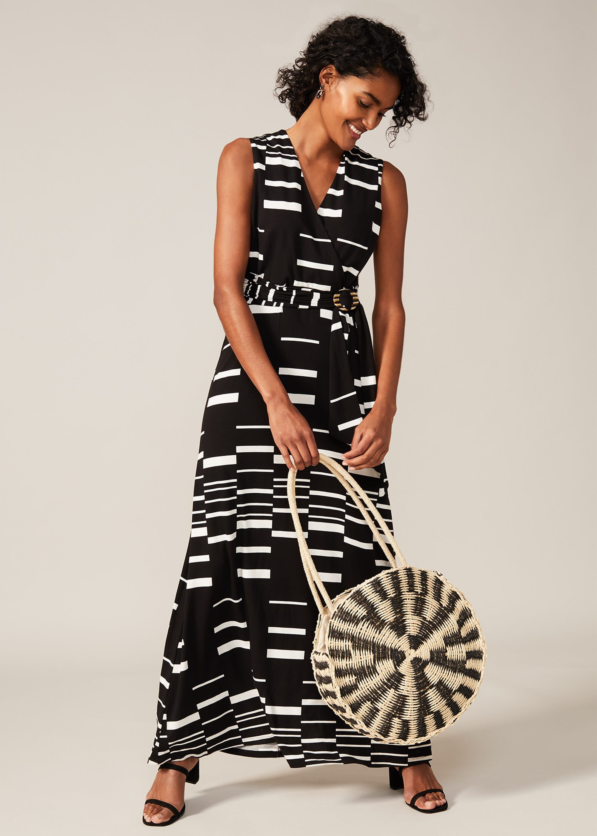 Willow Stripe Wrap Maxi Dress | Phase Eight